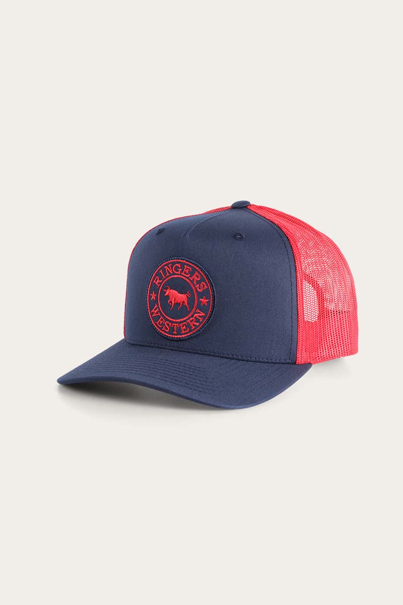 Signature Bull Trucker Cap Navyred Ringers Western