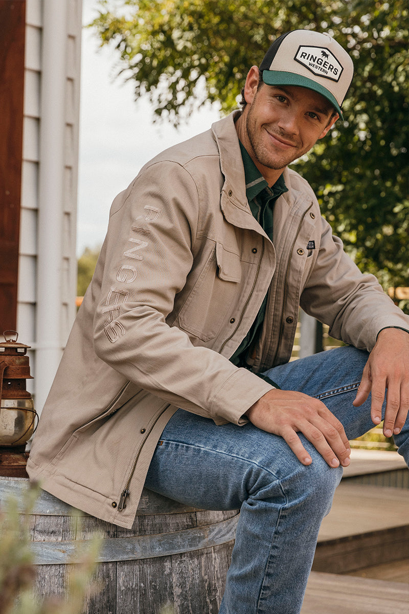 Camel clearance field jacket