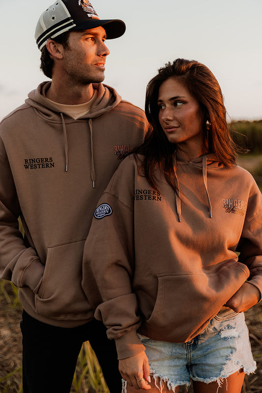 KNX Oversized Unisex Hoodie - Camel