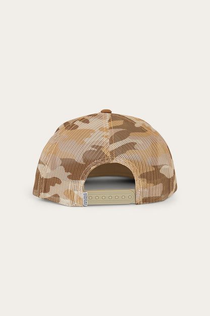 Dalby Flat Brim Trucker Cap - Clay