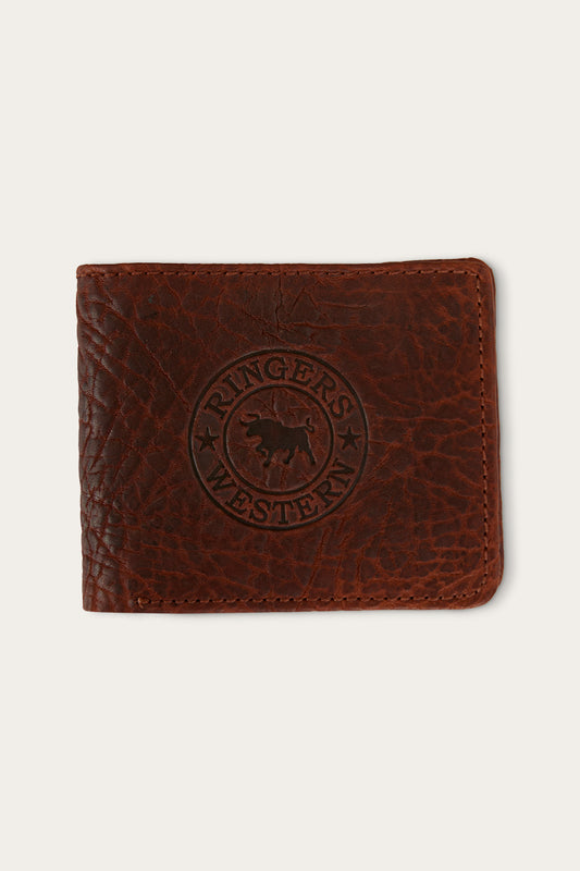 Signature Bull Wallet - Cobble Brown