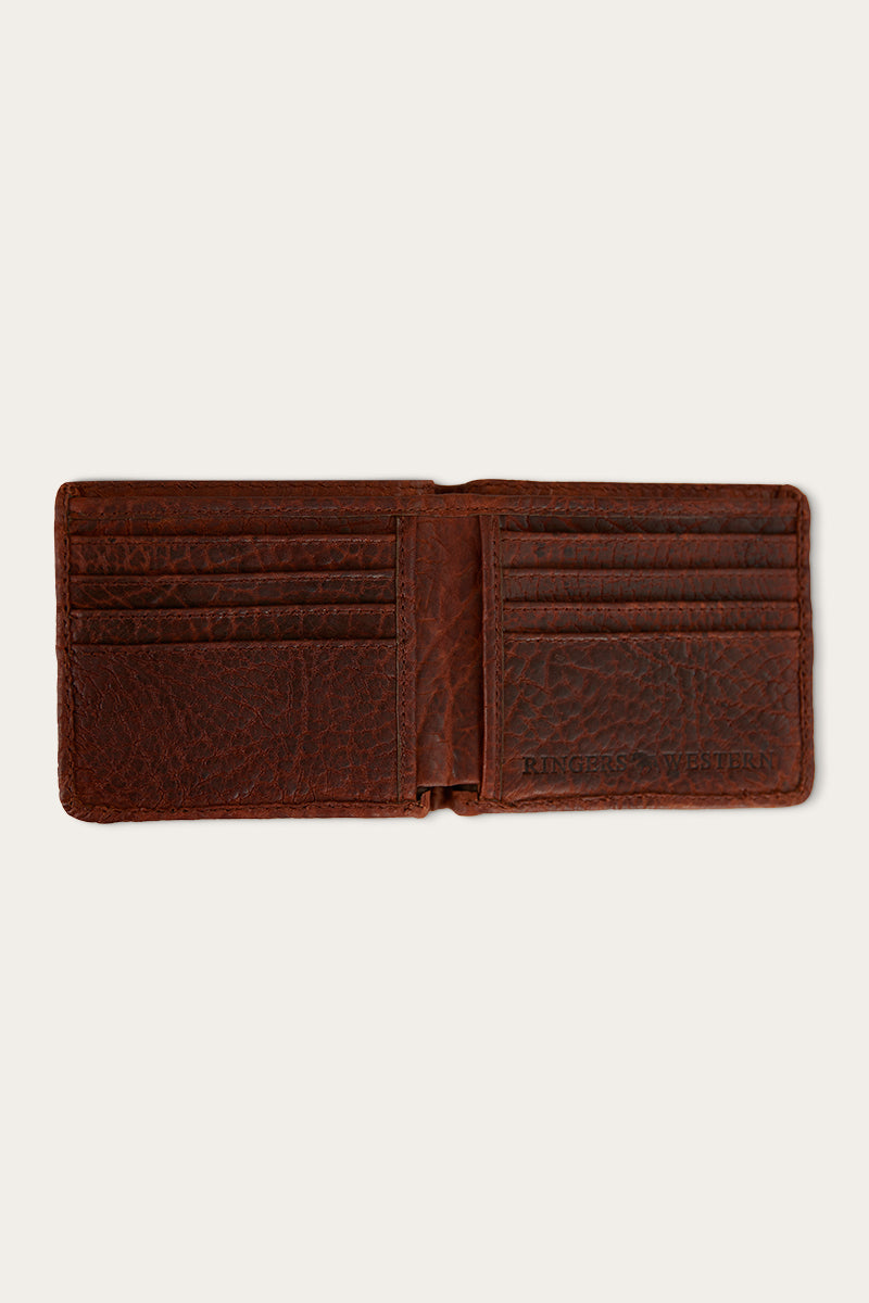 Signature Bull Wallet - Cobble Brown