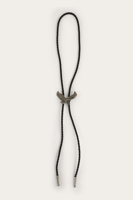 Eagle Bolo Tie - Antique Silver