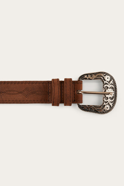 Lilyvale Womens Belt - Burnt Brown