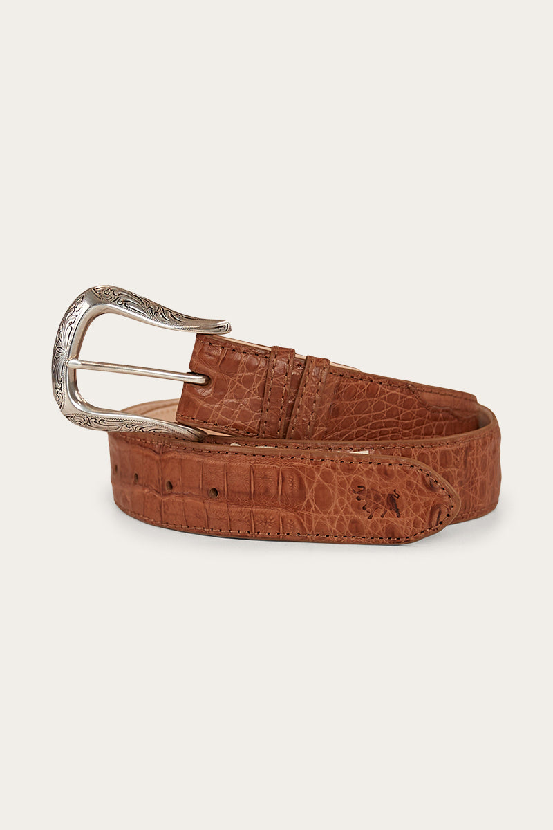 Beaumont Belt - Croc Tan