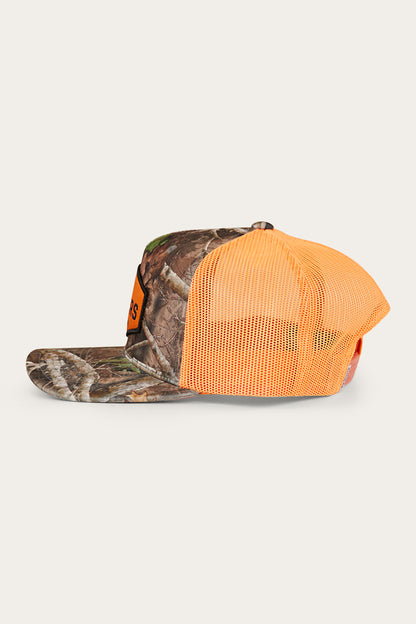 Scotty Trucker Cap - Leaf Camo/Orange