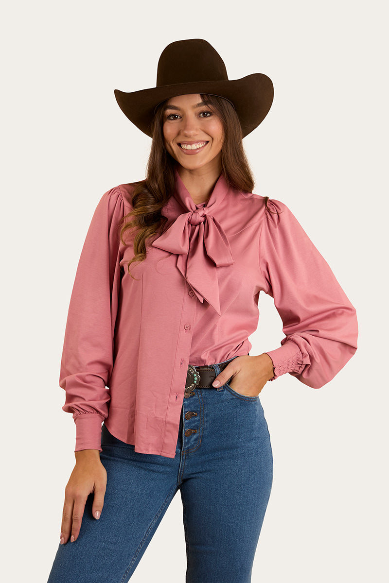 Adalyn Womens Blouse - Rose