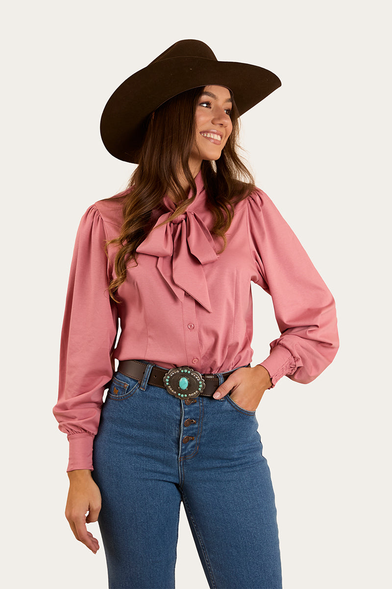 Adalyn Womens Blouse - Rose