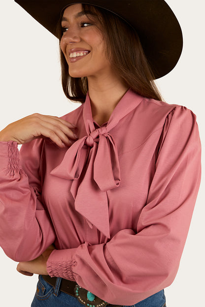 Adalyn Womens Blouse - Rose