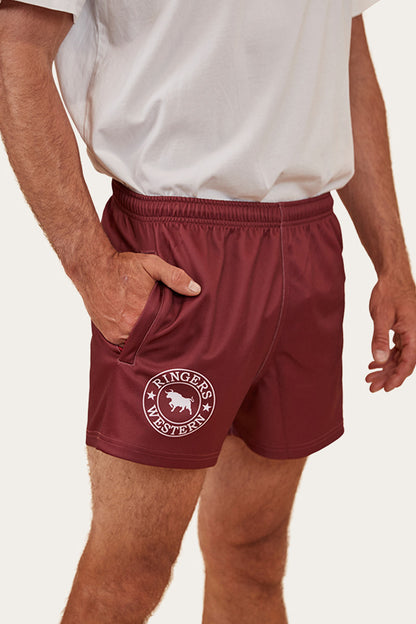 Ringers Footy Short - Burgundy