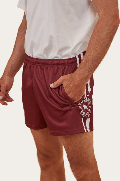 Ringers Footy Short - Burgundy