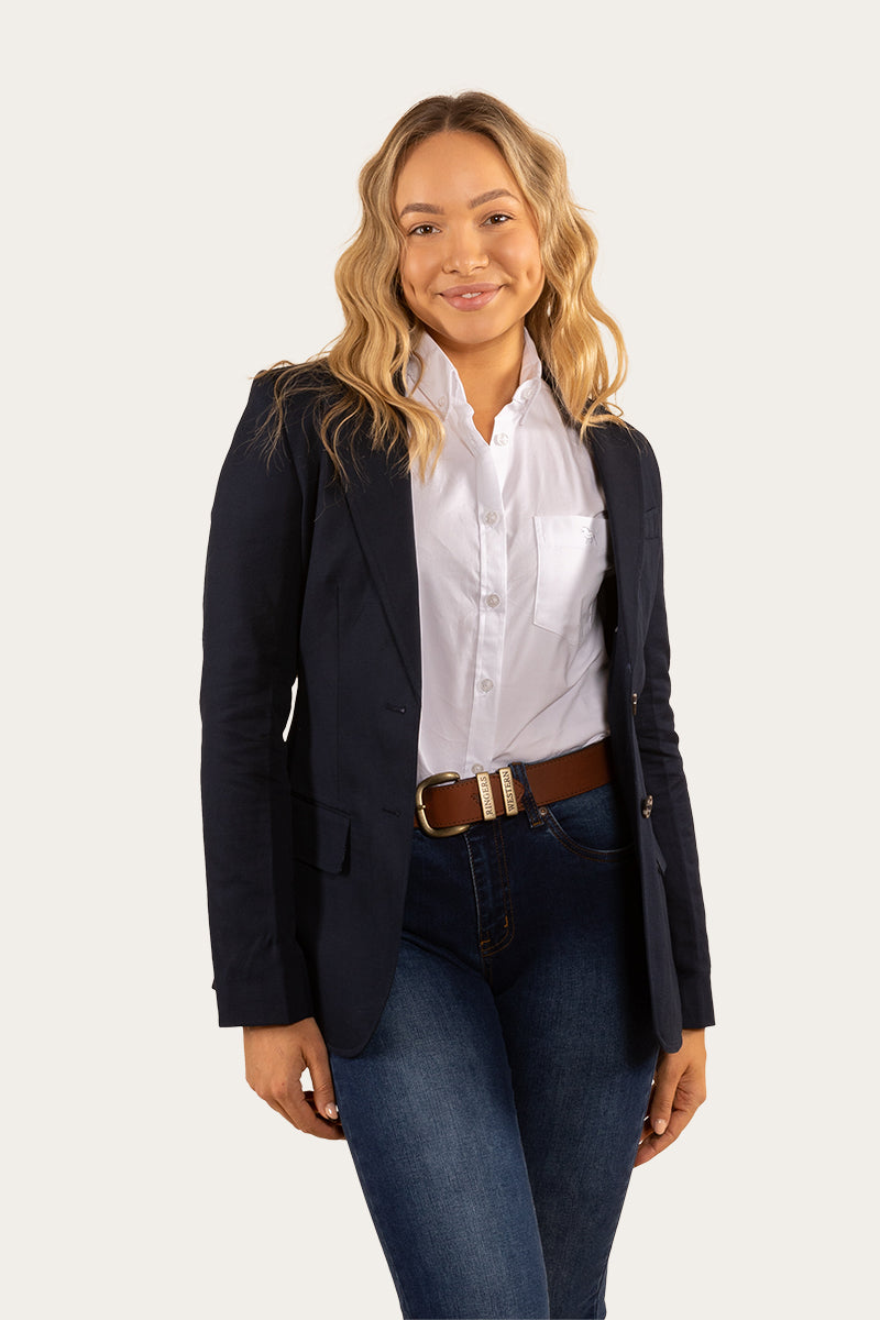 Amelia Womens Blazer - Dark Navy