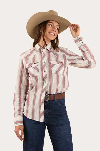 Bubba Womens Western Shirt - Burnt Red