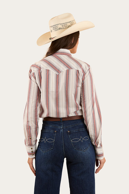 Bubba Womens Western Shirt - Burnt Red