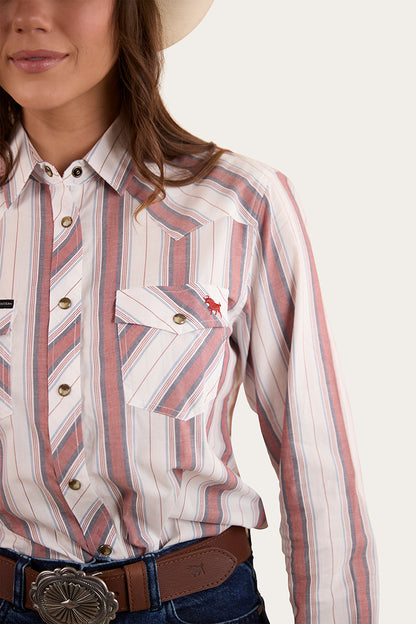 Bubba Womens Western Shirt - Burnt Red