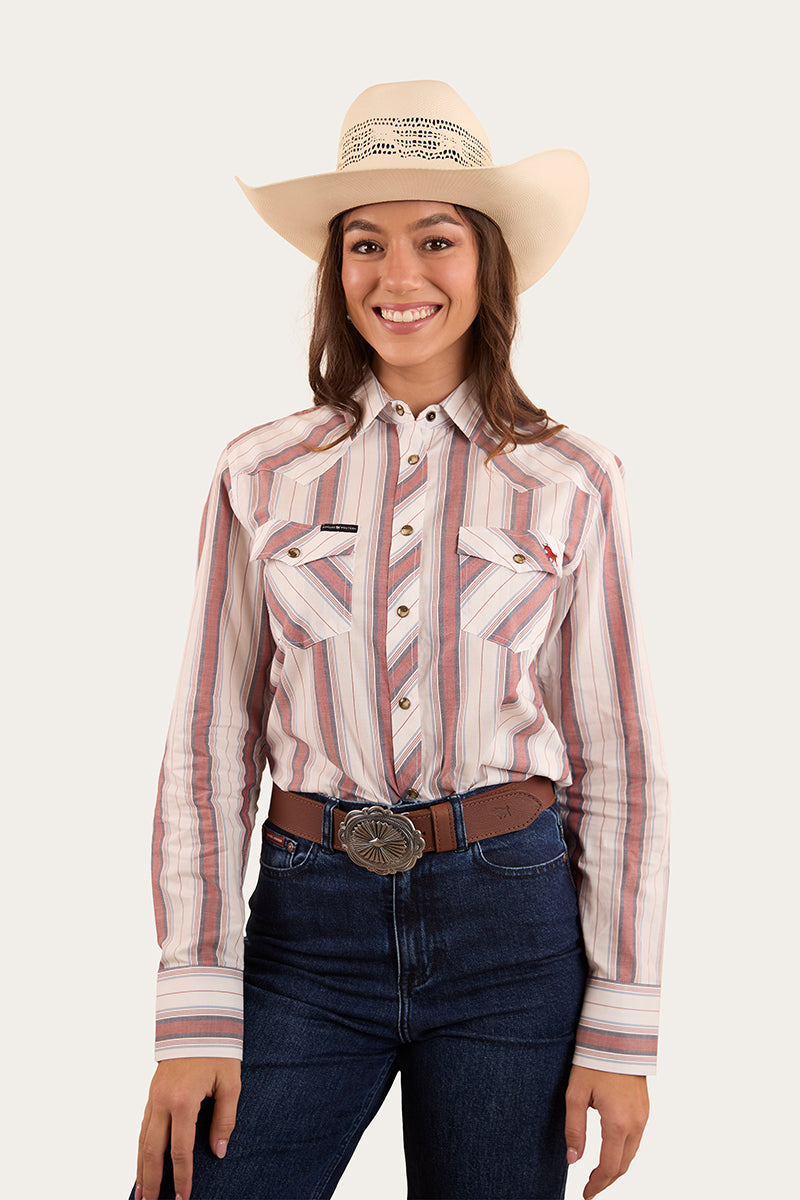 Bubba Womens Western Shirt - Burnt Red