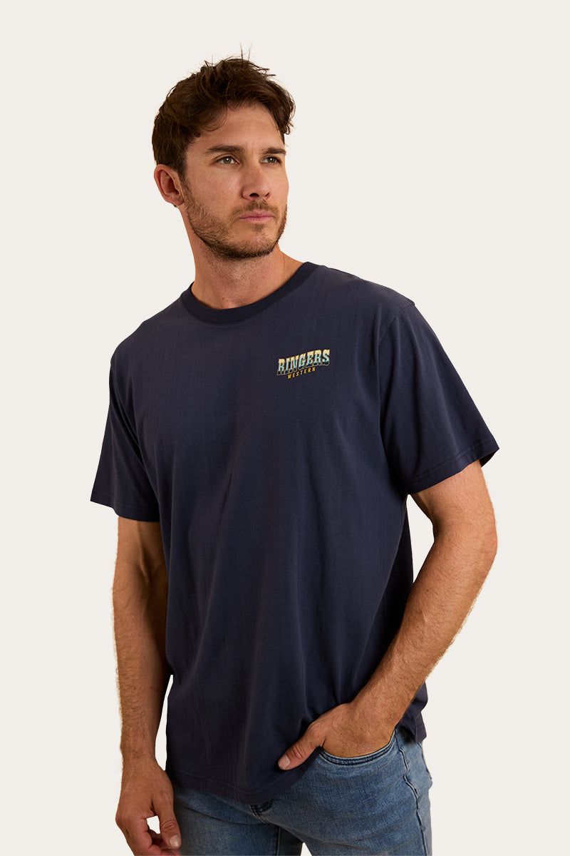 Buckin Barra Mens Loose Fit T-Shirt - Navy