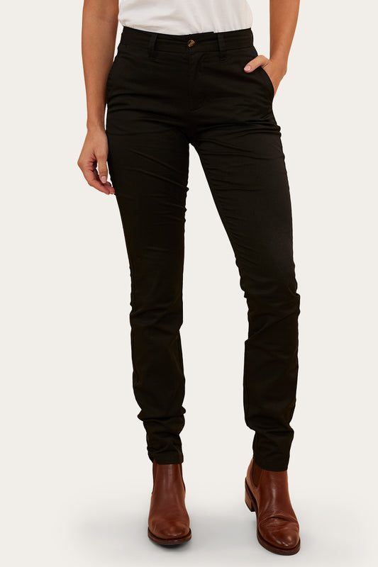 Samford Womens Slim Chino Pant - Black