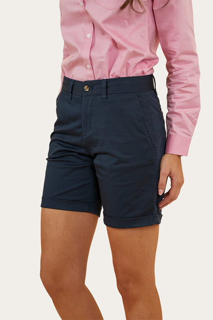 Julia Womens Chino Short - Dark Navy