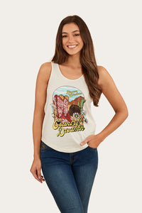 Country Girls Womens Scoop Tank - Off White