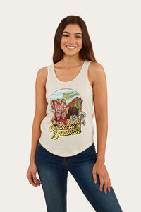 Country Girls Womens Scoop Tank - Off White