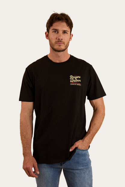 Country Goods Mens Loose Fit T-Shirt - Black