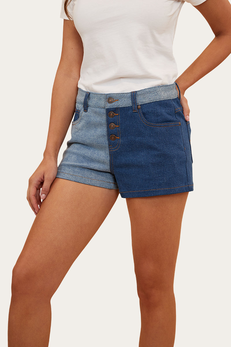 Polly Womens Denim Short - Vintage Blue Wash