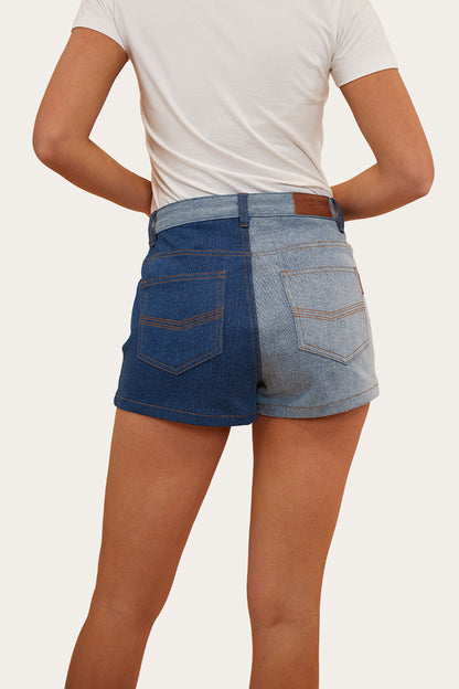 Polly Womens Denim Short - Vintage Blue Wash