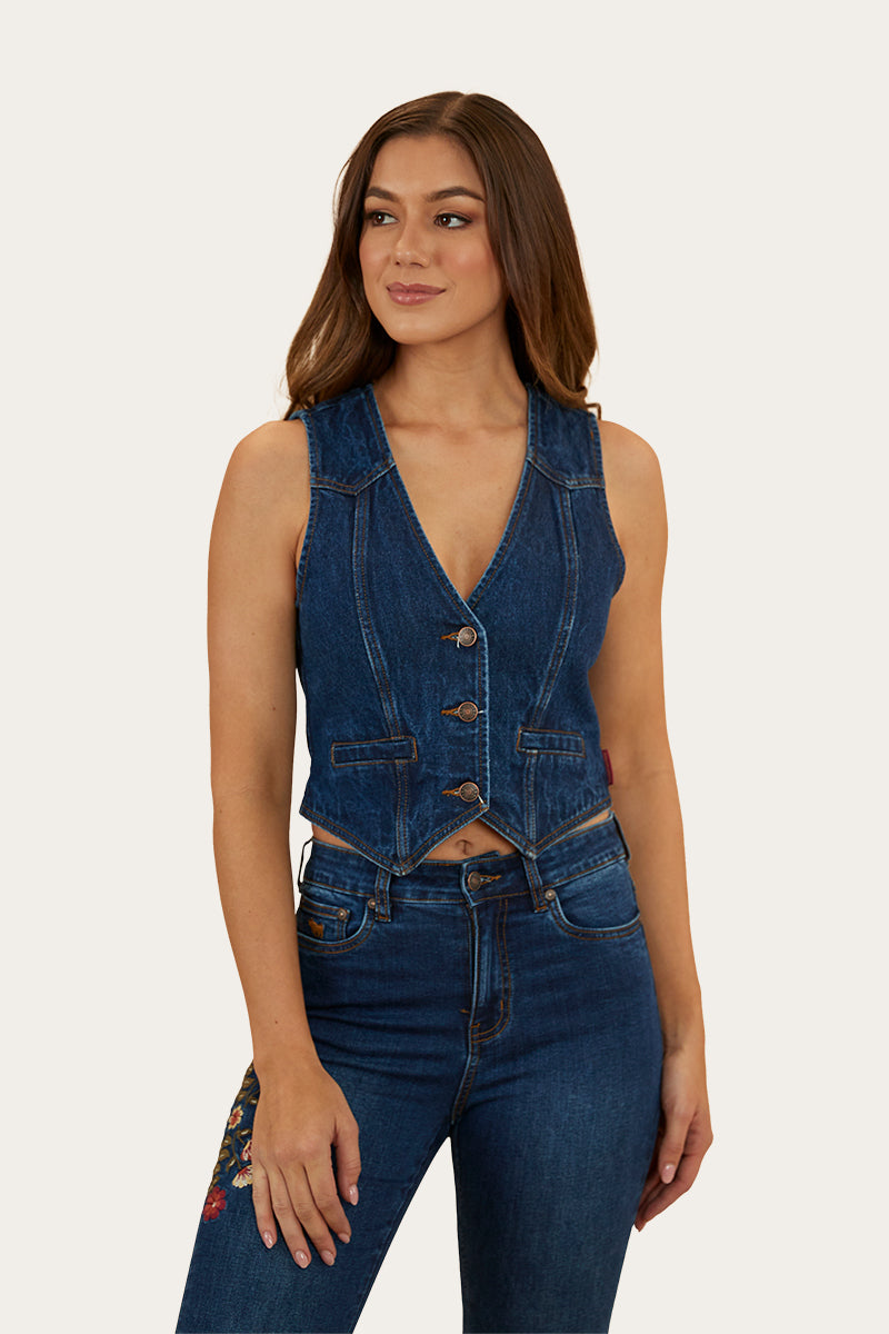 Denim outlets Vest