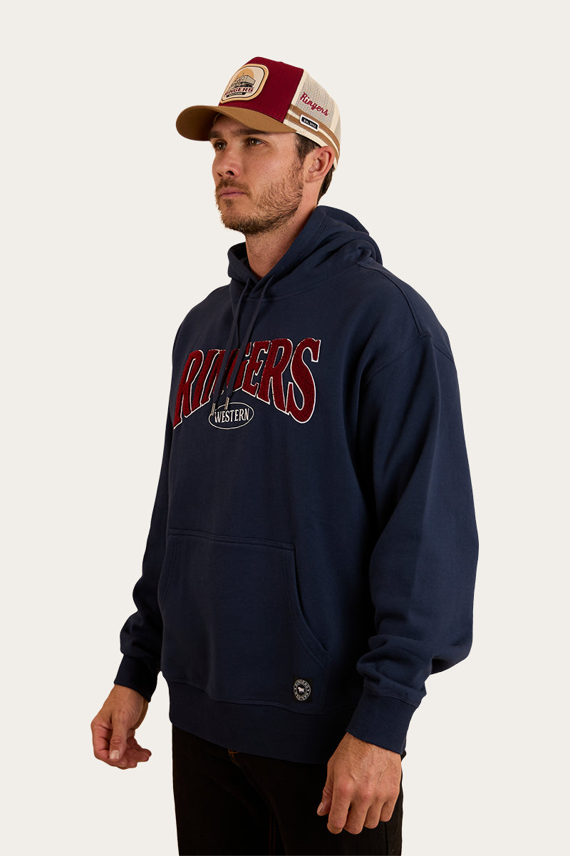 Daylesford Mens Australia Cotton Fleece - Navy / White