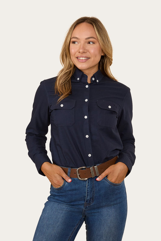 Hope Womens Dress Shirt - Navy