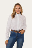 Longreach Womens Plain Dress Shirt - White