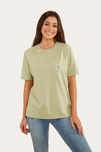 Esther Womens Loose Fit T-Shirt - Pale Olive