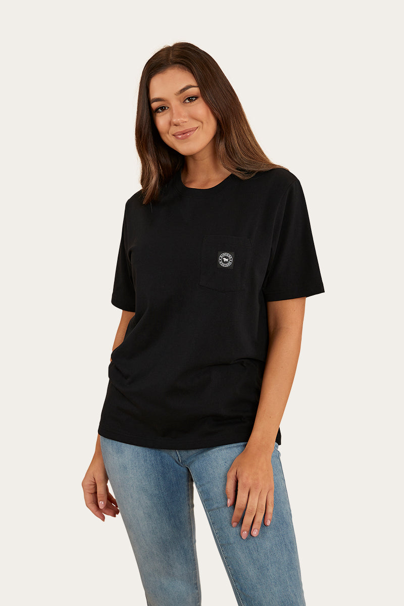 Esther Womens Loose Fit T-Shirt - Black