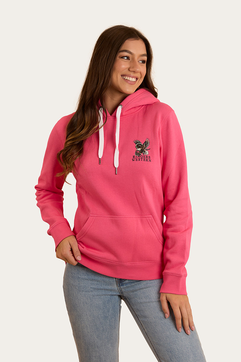 Eyrie Womens Pullover Hoodie - Melon