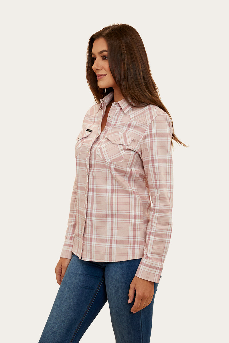 Pearl Womens Flannel - Light Cedar