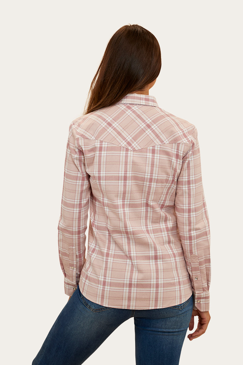 Pearl Womens Flannel - Light Cedar