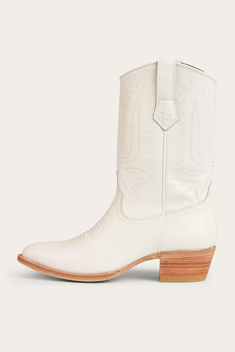 Angela Womens Western Boot - White