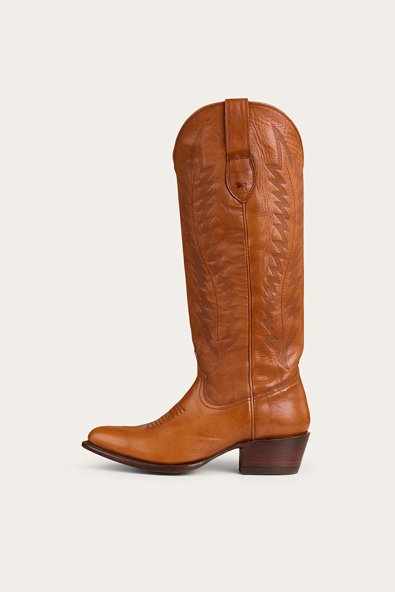 Vivien Womens Tall Western Boot - Copper