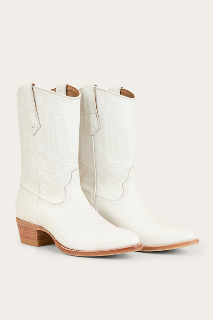 Angela Womens Western Boot - White