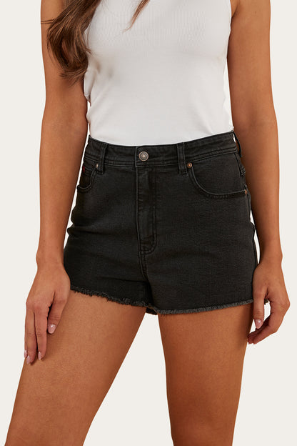 Gracie Womens Denim Short - Black