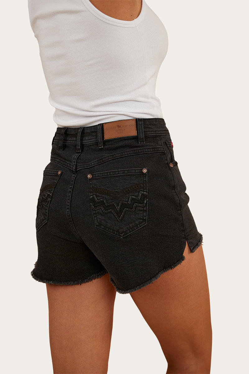 Gracie Womens Denim Short - Black