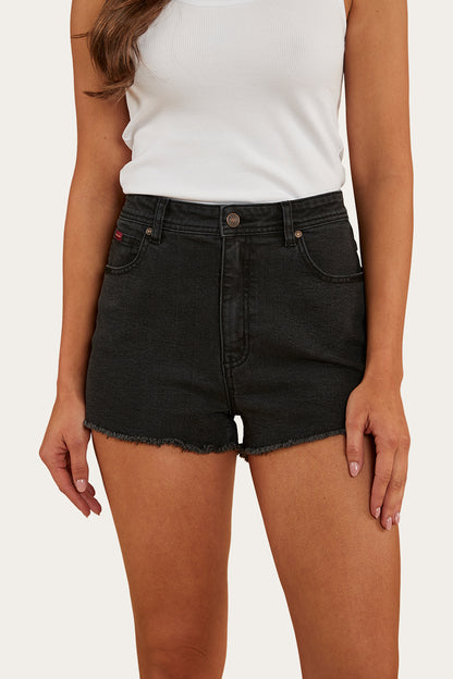 Gracie Womens Denim Short - Black