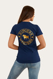 Signature Bull Womens Classic Fit T-Shirt - Navy/Gold