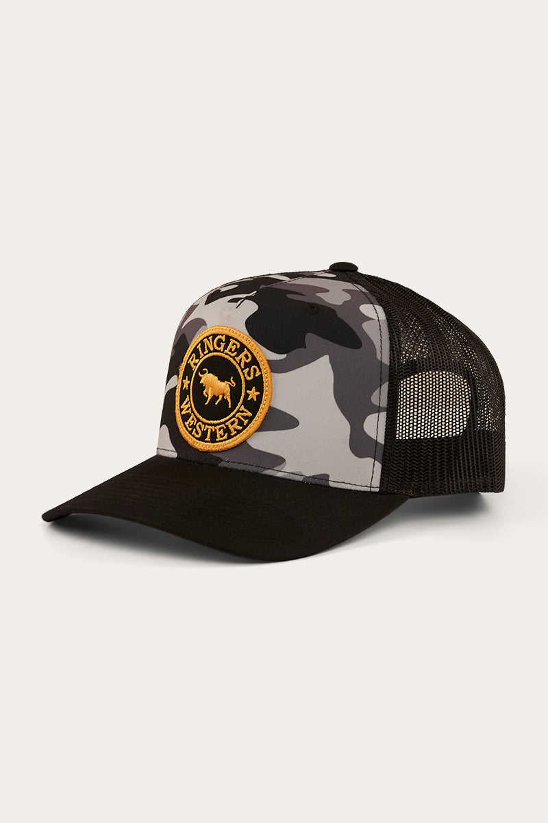 Signature Bull Trucker Cap - Grey Camo