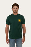 Signature Bull Mens Classic T-Shirt - Pine/Yellow