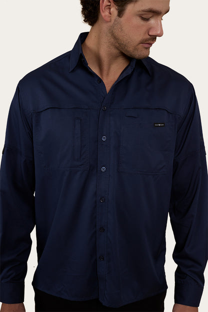 Bennetts Unisex Fishing Shirt - Navy