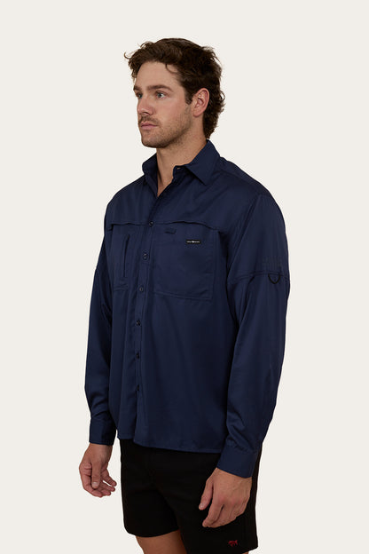 Bennetts Unisex Fishing Shirt - Navy