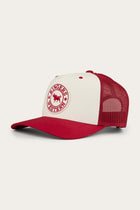 Signature Bull trucker Cap - Red/Off White