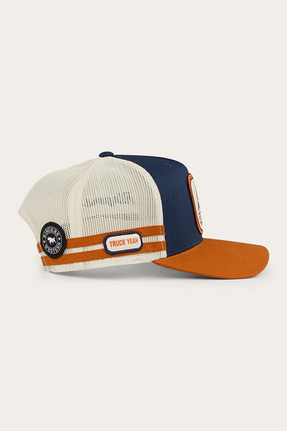 Big Rig Trucker Cap - Navy / Burnt Orange